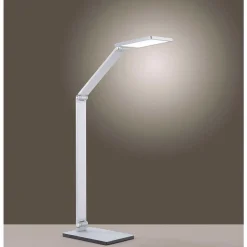 Lampe De Table Paul Neuhaus Q-Hannes Led Argente, 1 Lumiere, Telecommandes