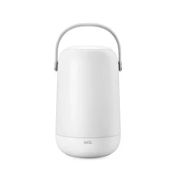 Lampe De Table Philips Wiz Portable Led Blanc, 1 Lumiere, Changeur De Couleurs