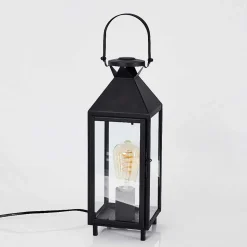 Lampe De Table Raupunga Noir, 1 Lumiere