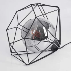 Lampe De Table Uarau Noir, 1 Lumiere