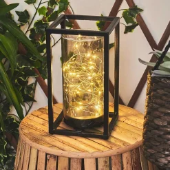 Lampe Solaire Aracaju Led Noir, 30 Lumieres