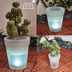 Lampe Solaire Dimouri Led Blanc, 4 Lumieres