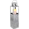 Lampe Solaire Globo Led Argent Oxyde, 1 Lumiere