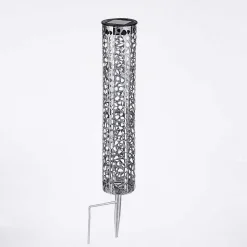 Lampe Solaire Hankinson Led Noir, Argente, 1 Lumiere