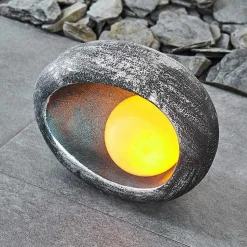 Lampe Solaire Interlaken Led Bleu, Gris, Argente, 1 Lumiere