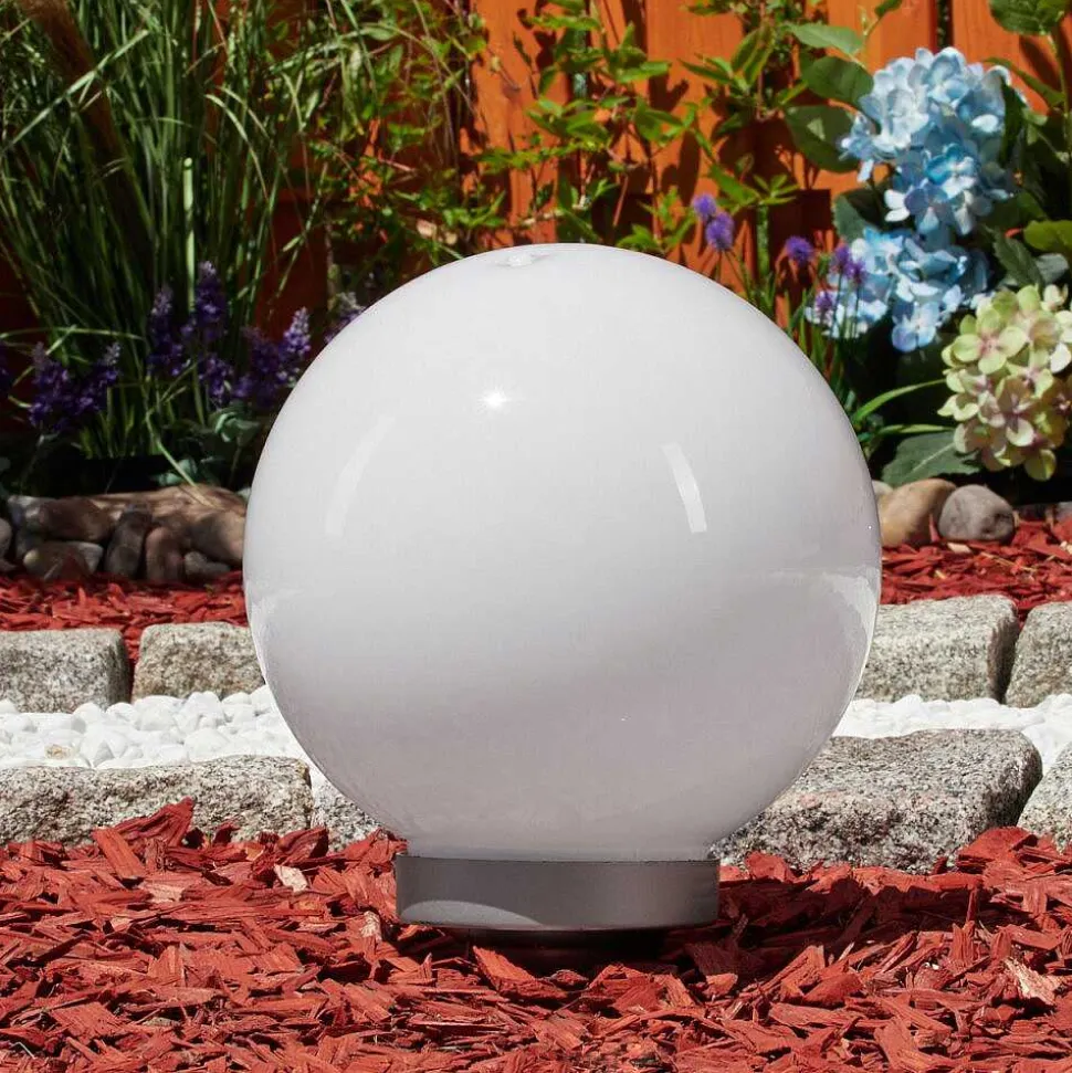 Lampe Solaire Kanganbou Led Argente, 4 Lumieres, Changeur De Couleurs