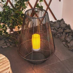Lampe Solaire Mendola Led Gris, 1 Lumiere