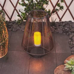 Lampe Solaire Mendola Led Gris, 1 Lumiere