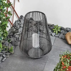Lampe Solaire Mendola Led Gris, 1 Lumiere