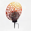 Lampe Solaire Mesan Led Rouille, Noir, 2 Lumieres