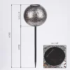Lampe Solaire Samoao Led Cuivre, Noir, Argente, 1 Lumiere