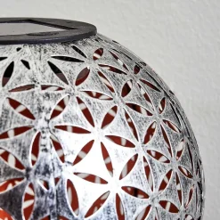 Lampe Solaire Samoao Led Cuivre, Noir, Argente, 1 Lumiere