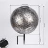 Lampe Solaire Samoao Led Cuivre, Noir, Argente, 1 Lumiere