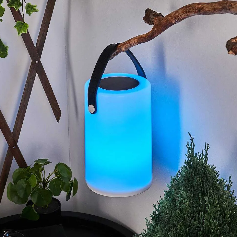 Lampe Solaires Acebal Led Noir, Blanc, 1 Lumiere, Changeur De Couleurs