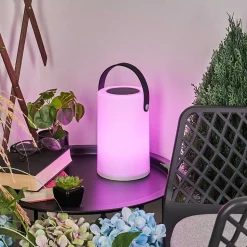 Lampe Solaires Acebal Led Noir, Blanc, 1 Lumiere, Changeur De Couleurs