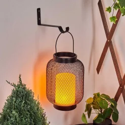 Lampe Solaires Anjullan Led Noir, 1 Lumiere