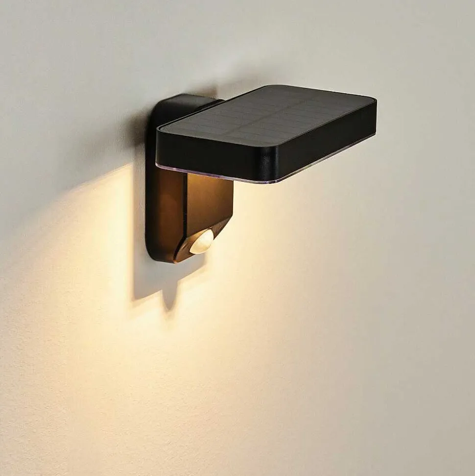 Lampe Solaires Bondarp Led Noir, 1 Lumiere, Detecteur De Mouvement