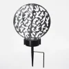 Lampe Solaires Kupa Led Noir, Argente, 2 Lumieres