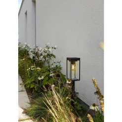 Lampe Solaires Lutec Flair Led Noir, 1 Lumiere