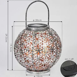 Lampe Solaires Moreland Led Cuivre, Noir, Argente, 1 Lumiere