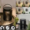 Lampe Solaires Rossina Led Noir, 1 Lumiere