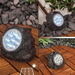 Lampe Solaires Sameo Led Brun, 8 Lumieres