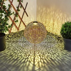 Lampe Solaires Samoao Led Rouille, Noir, 1 Lumiere