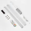 Lampes Pour Bandeaux Set X 2 Raivo Led Noir, Argente, 2 Lumieres, Telecommandes, Changeur De Couleurs