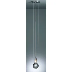 Le Tre Streghe Tecnolumen Lampe Pendante Led Chrome, 1 Lumiere