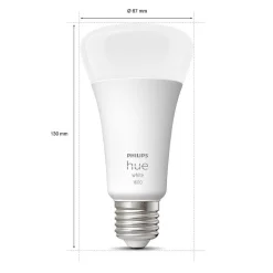 Led E27 15,5 Watt 2200 - 6500 Kelvin 1100 Lumen Philips Hue White