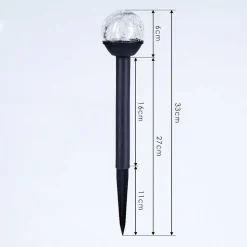 Lot De 3 Lampes Solaires Colognole Led Noir, 1 Lumiere