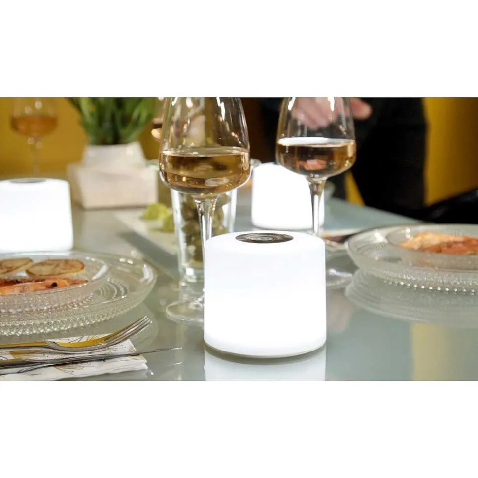 Lot De 2 Lampes Solaires Lutec Noma Led Blanc, 2 Lumieres, Changeur De Couleurs
