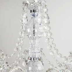 Lustre A 5 Lampes Transparent, 5 Lumieres