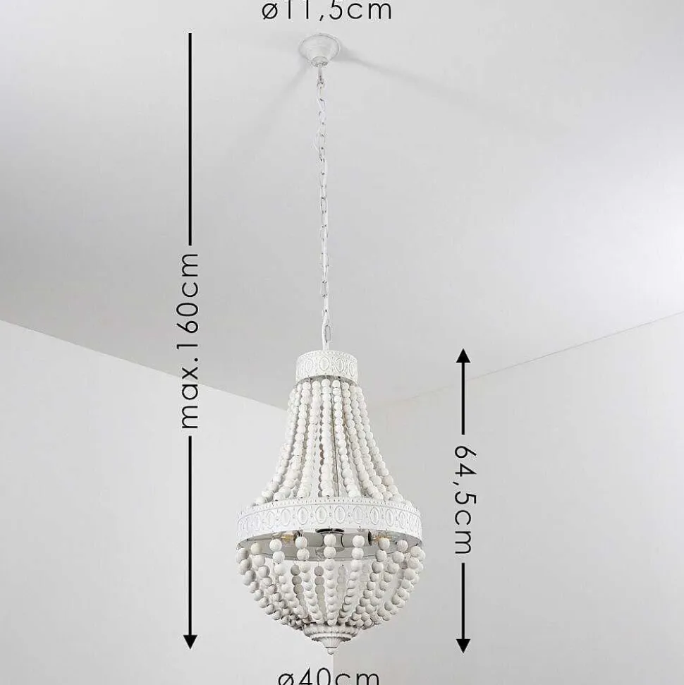 Lustre Ararat Blanc, 3 Lumieres