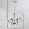Lustre Cheop Chrome, Transparent, 9 Lumieres