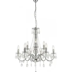 Lustre Globo Chrome, 9 Lumieres
