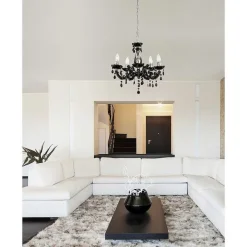 Lustre Globo Cuimbra Ii Noir, 5 Lumieres