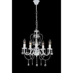 Lustre Globo Pinja Blanc, 5 Lumieres