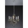 Lustre Reality Noir, Transparent, 5 Lumieres