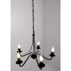 Lustre Reality Rouille, 5 Lumieres