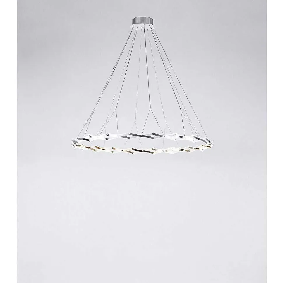 Lustre Serien Lighting Zoom Led Acier Inoxydable, 1 Lumiere