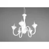 Lustre Trio Elsa Blanc, 5 Lumieres