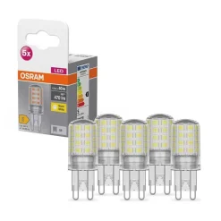 Osram Led Base Pin Lot De 5 Led G9 4,2 Watt 2700 Kelvin 470 Lumen