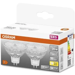 Osram Led Star Lot De 2 Led Gu5.3 3,8 Watt 2700 Kelvin 345 Lumen
