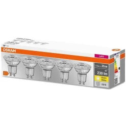Osram Lot De 5 Led Gu10 2,6 Watt 2700 Kelvin 230 Lumen