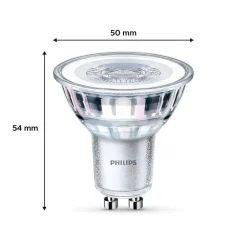 Philips Classic Lot De 2 Led Gu10 4,6 Watt 4000 Kelvin 390 Lumen