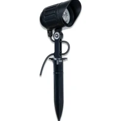 Pique De Terre Lcd Wiesloch Led Noir, 1 Lumiere