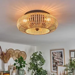 Plafonnier 50 Cm Mulstrand Noir, 4 Lumieres, Telecommandes