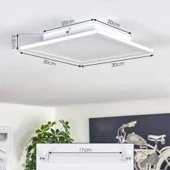 Plafonnier 30 Cm Valmanya Led Blanc, 1 Lumiere