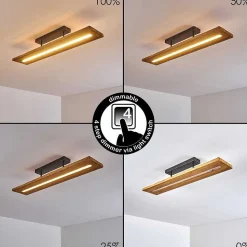 Plafonnier Adak Led Gris, 1 Lumiere